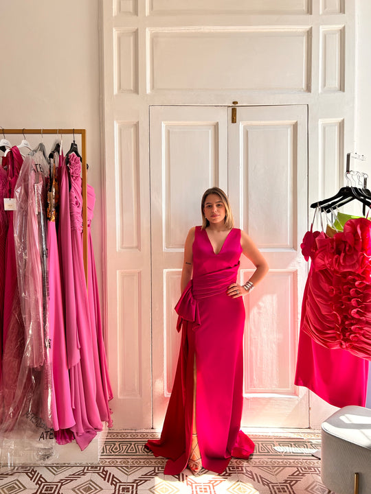 SOLOGIOIE DRESS ROUGE